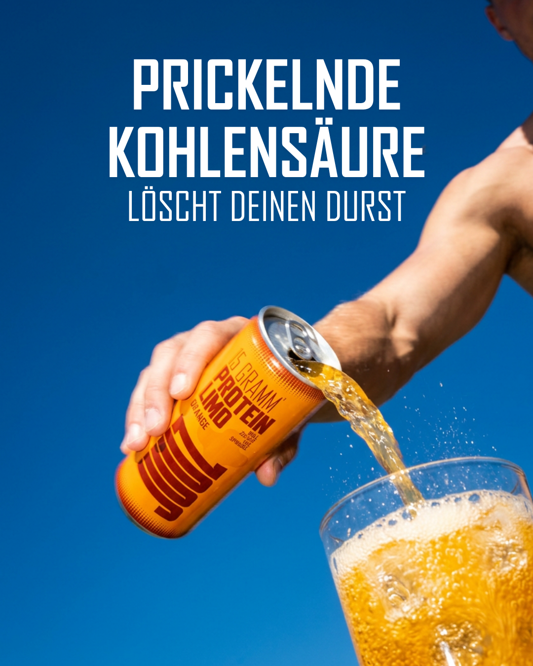 JUUZ Orange prickelnde Kohlensäure löscht deinen Durst