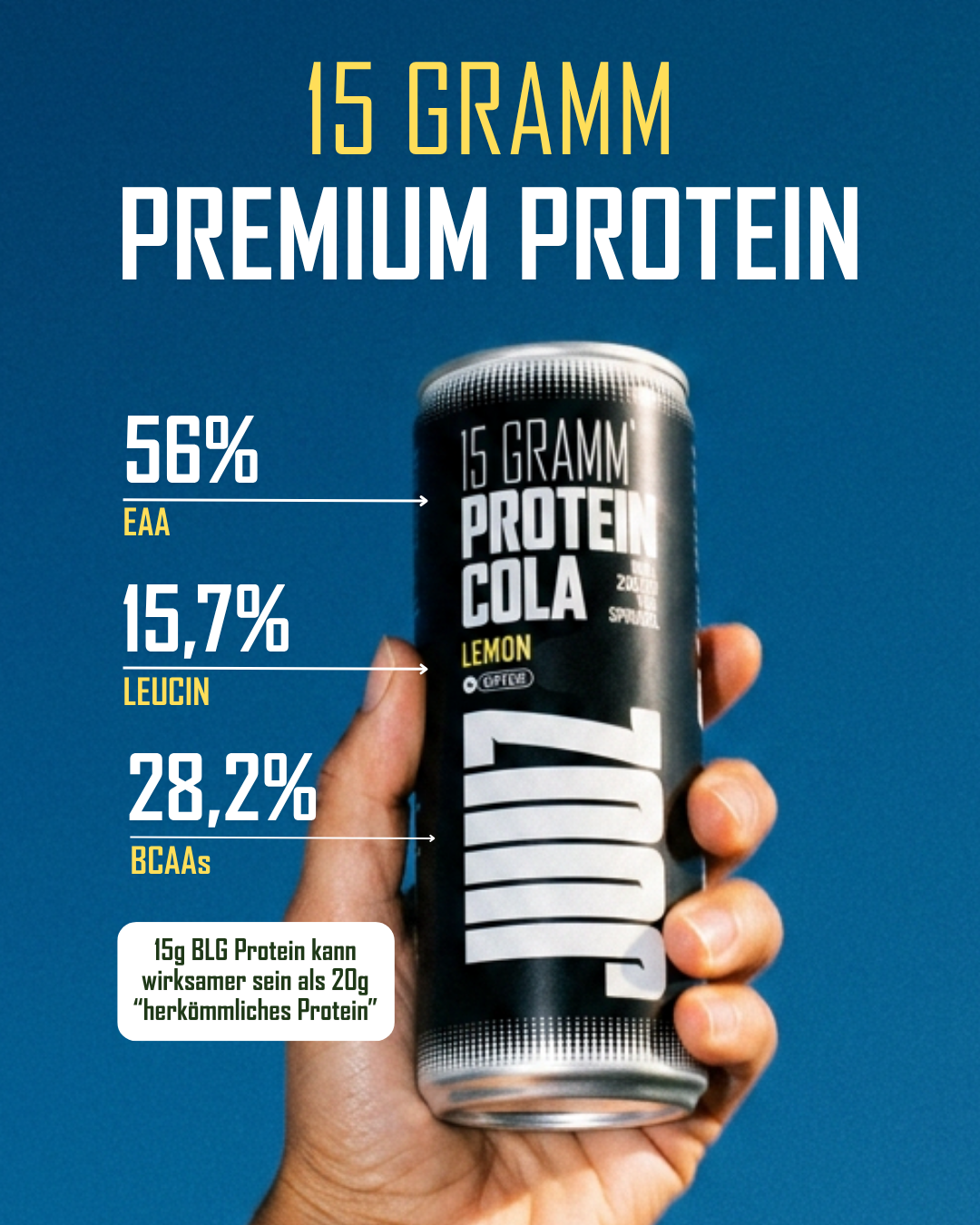JUUZ Protein Cola 15g Premium Protein mit Aminosäure-Profil